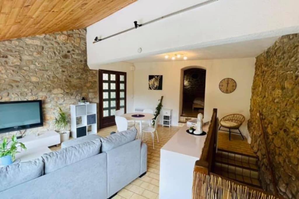 Gite Des 3 Vallees - Le Soleil Des Cevennes Apartment Сен-Жан-дю-Гар Екстериор снимка